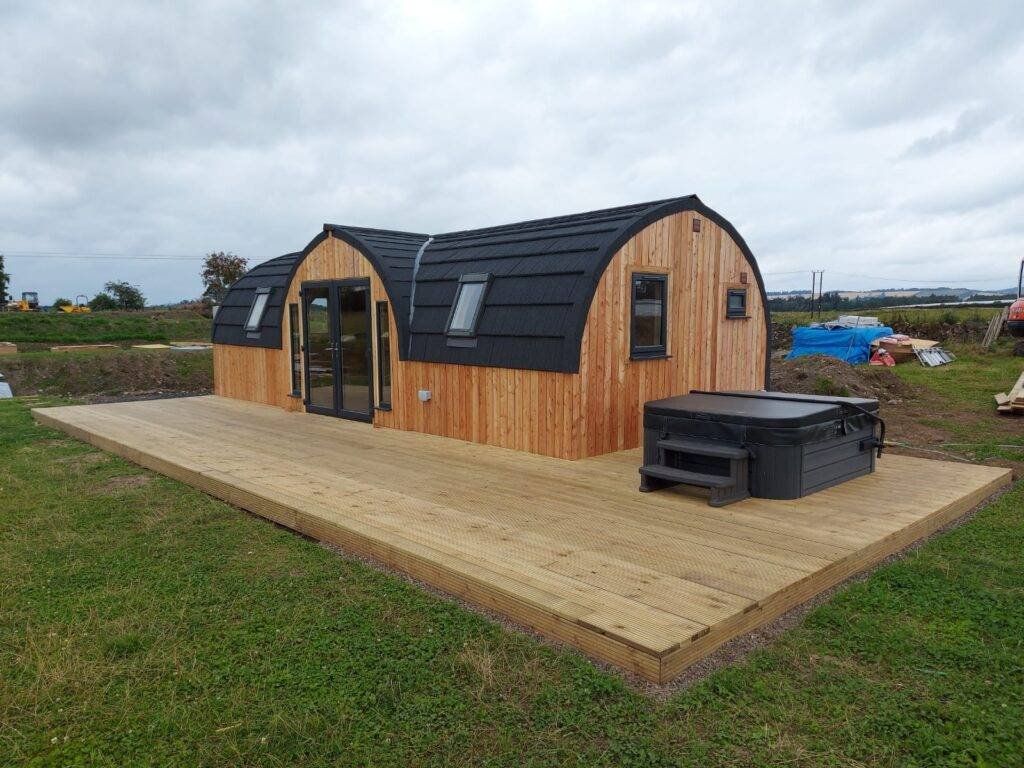 uk glamping pod builder